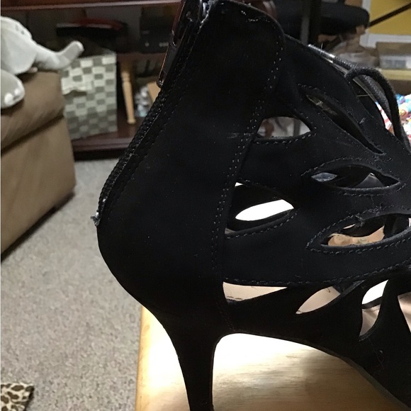 CHRISTIAN SIRIANO women’s high heel shoes sz 9 black - Picture 6 of 8